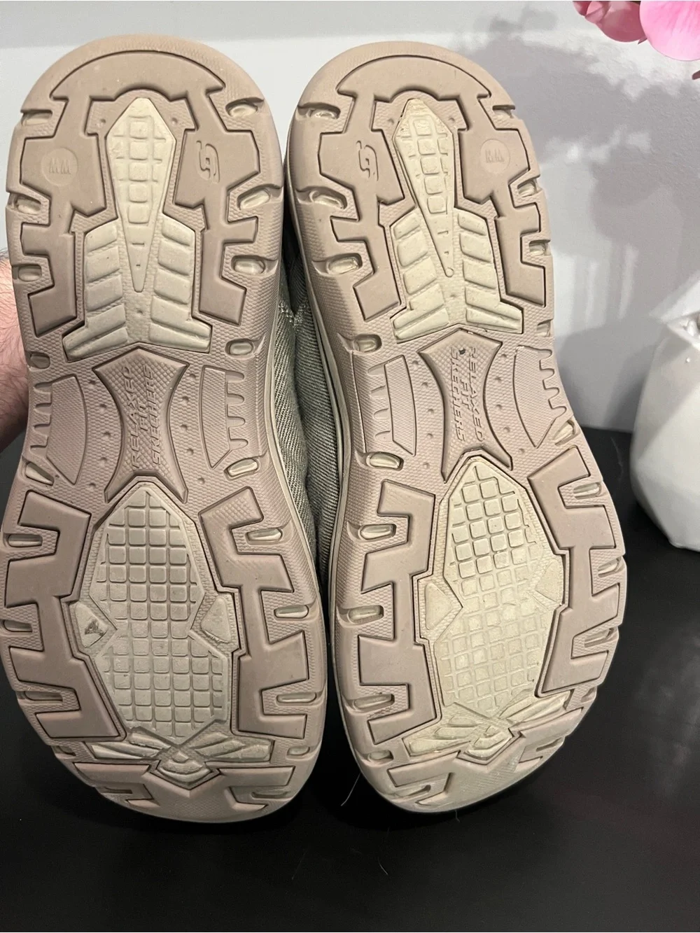 Skechers Men’s Slip-Ins Canvas Loafers in Taupe